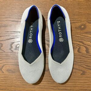 Rothy’s Signature Women’s Ballet Flat in Flax Birdseye in Size 10.5